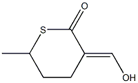 Hexanoic acid, 2-(hydroxymethylene)-5-mercapto-, delta-(thio lactone) (6CI) Struktur