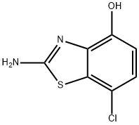 4-Benzothiazolol,2-amino-7-chloro-(6CI) Struktur