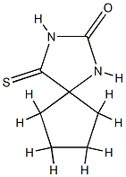 1,3-Diazaspiro[4.4]nonane-2,4-dione,4-thio-(6CI) Struktur