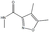 3-Isoxazolecarboxamide,N,4,5-trimethyl-(6CI) Struktur