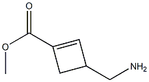 1-Cyclobutene-1-carboxylicacid,3-(aminomethyl)-,methylester(6CI) Struktur