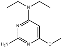 2-amino-6-(diethylamino)-4-methoxypyrimidine Struktur