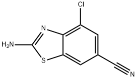 6-Benzothiazolecarbonitrile,2-amino-4-chloro-(6CI) Struktur