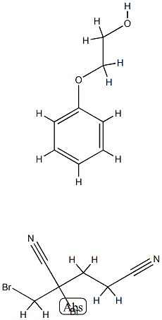 Pentanedinitrile, 2-bromo-2-(bromomethyl)-, mixt. with 2-phenoxyethanol Struktur