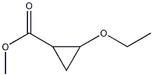 Cyclopropanecarboxylic acid, 2-ethoxy-, methyl ester (6CI,9CI) Struktur