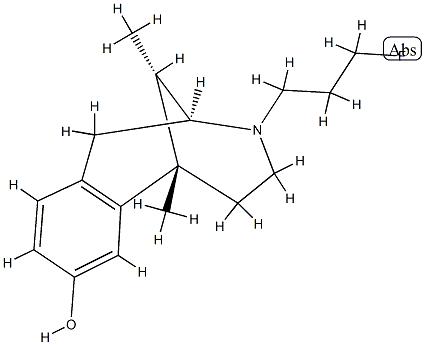 N-(3-fluoropropyl)-N-normetazocine Struktur