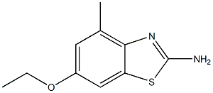 2-Benzothiazolamine,6-ethoxy-4-methyl-(9CI) Struktur