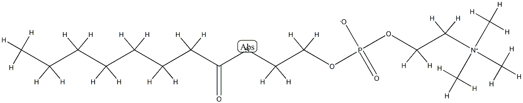 (n-octanoylthio)phosphatidylcholine Struktur