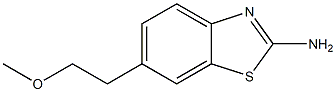 2-Benzothiazolamine,6-(2-methoxyethyl)-(9CI) Struktur