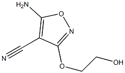 4-Isoxazolecarbonitrile,5-amino-3-(2-hydroxyethoxy)-(6CI) Struktur