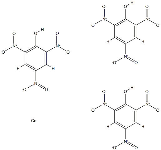 CERIUM PICRATE X-HYDRATE Struktur