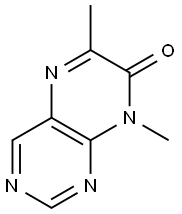 7(8H)-Pteridinone,6,8-dimethyl-(6CI) Struktur