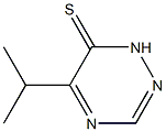 1,2,4-Triazine-6(1H)-thione,5-(1-methylethyl)-(9CI) Struktur