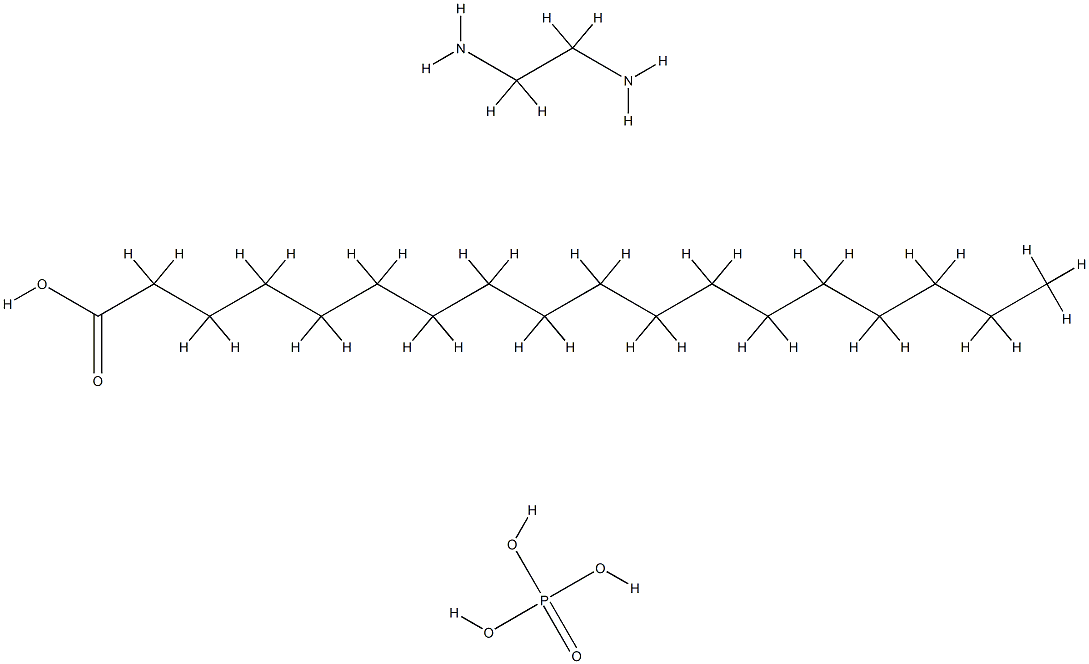 stearic acid, compound with ethane-1,2-diamine phosphate Struktur