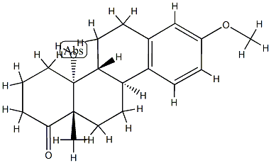 14-Hydroxy-3-methoxy-D-homoestra-1,3,5(10)-trien-17a-one Struktur