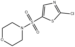 4-[(2-CHLORO-1,3-THIAZOL-5-YL)SULFONYL]MORPHOLINE Struktur