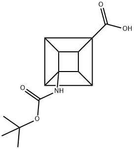 4-TERT-BUTOXYCARBONYLAMINO-CUBANE-1-CARBOXYLIC ACID Struktur