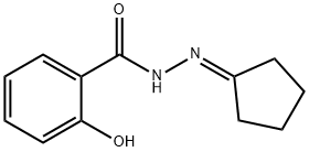 N'-cyclopentylidene-2-hydroxybenzohydrazide Struktur