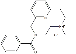 Benzamide,N-[2-(diethylamino)ethyl]-N-(2-pyridinylmethyl)-, hydrochloride (1:1) Struktur