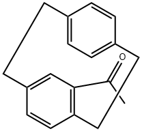 Dimer ,4-acetyl [2,2] paracyclophane, Struktur