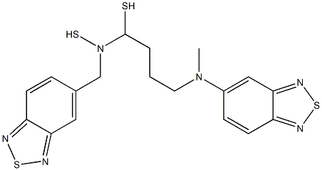 N,N'-(Dithiobisethylene)bis(2,1,3-benzothiadiazole-SIV-5-methanamine) Struktur