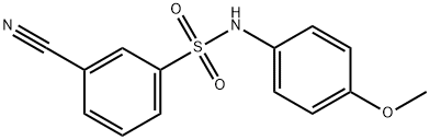 3-cyano-N-(4-methoxyphenyl)benzenesulfonamide Struktur