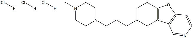 BENZOFURO(3,2-c)PYRIDINE, 1,2,3,4-TETRAHYDRO-2-(3-(4-METHYL-1-PIPERAZI NYL)PROPYL Struktur