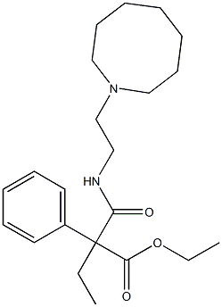 N-[2-[3,4,5,6,7,8-Hexahydroazocin-1(2H)-yl]ethyl]phenylethylmalonamidic acid ethyl ester Struktur