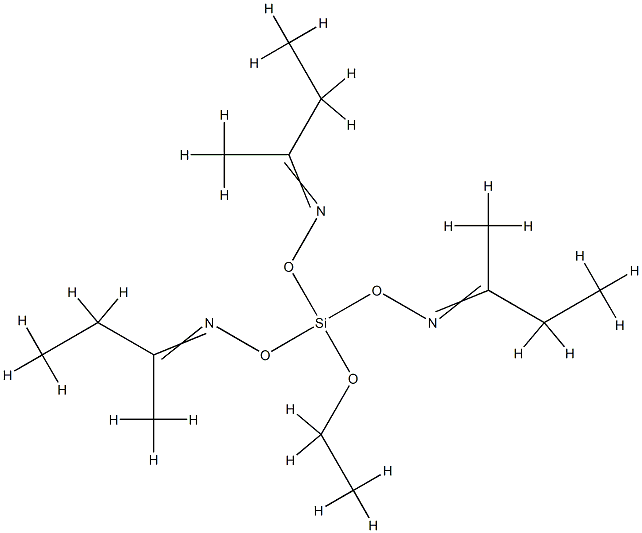 2-Butanone, O,O,O-(ethoxysilylidyne)trioxime Struktur