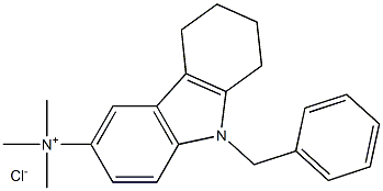 1H-Carbazole-6-methanamine,2,3,4,9-tetrahydro-N,N-dimethyl-9-(phenylmethyl)-, hydrochloride (1:1) Struktur