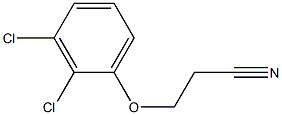 3-(2,3-dichlorophenoxy)propanenitrile Struktur