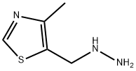 5-(hydrazinylmethyl)-4-methyl-1,3-thiazole Struktur