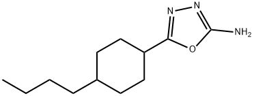 5-(4-butylcyclohexyl)-1,3,4-oxadiazol-2-amine Struktur