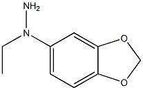 1-(1-(benzo[d][1,3]dioxol-5-yl)ethyl)hydrazine Struktur