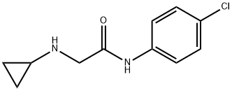 N-(4-chlorophenyl)-2-(cyclopropylamino)acetamide Struktur