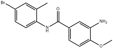 3-amino-N-(4-bromo-2-methylphenyl)-4-methoxybenzamide Struktur