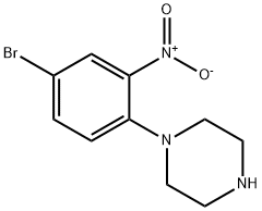 1-(4-bromo-2-nitrophenyl)piperazine Struktur