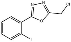 2-(chloromethyl)-5-(2-iodophenyl)-1,3,4-oxadiazole Struktur