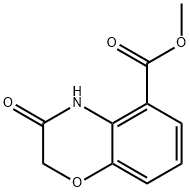 METHYL 3-OXO-3,4-DIHYDRO-2H-BENZO[B][1,4]OXAZINE-5-CARBOXYLATE Struktur