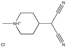 Propanedinitrile,2-(1-methyl-4-piperidinylidene)-, hydrochloride (1:1) Struktur