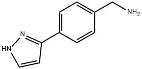 1-[4-(1H-pyrazol-5-yl)phenyl]MethanaMine Struktur