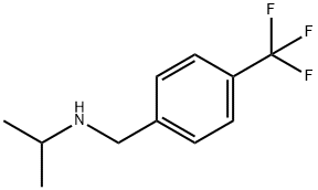 propan-2-yl({[4-(trifluoromethyl)phenyl]methyl})amine Struktur