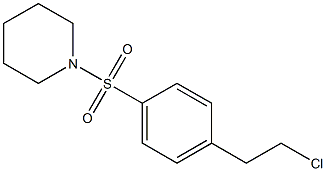 1-[(4-(2-CHLOROETHYL)PHENYL)SULFONYL]-PIPERIDINE Struktur