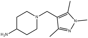 1-[(1,3,5-trimethyl-1H-pyrazol-4-yl)methyl]piperidin-4-amine Struktur