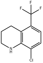 8-chloro-5-(trifluoromethyl)-1,2,3,4-tetrahydroquinoline Struktur