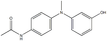 N-(4-{[(3-hydroxyphenyl)methyl]amino}phenyl)acetamide Struktur