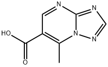 7-METHYL[1,2,4]TRIAZOLO[1,5-A]PYRIMIDINE-6-CARBOXYLIC ACID Struktur