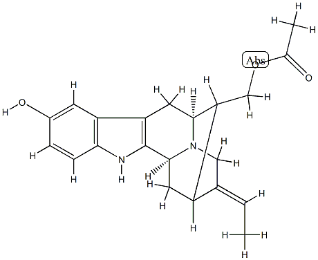 17-acetylsarpagine Struktur