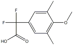 Difluoro-(4-methoxy-3,5-dimethylphenyl)acetic acid Struktur