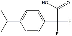 Difluoro-(4-isopropylphenyl)acetic acid Struktur